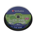 Диск CD-RW, 700Mb, 12-24х, Cake(10)