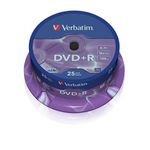 Диск DVD+R, 4.7Gb, 16х, Cake(25), Silver