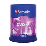 Диск DVD+R, 4.7Gb, 16х, Cake(100)
