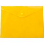 Папка-конверт А5 на кнопке, желтая