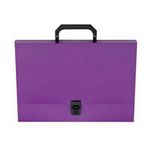 Портфель пластиковый GLOSS A4/35мм, фиолетовый