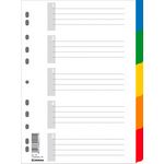 Индекс-разделитель цифровой А4, цветной, с листом описи