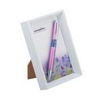 Ручка шариковая Lavender в белой фоторамке, сиреневый