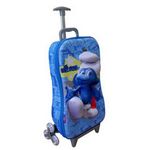 Детский чемодан на колесах ГНОМИК, голубой