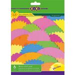 Набор цветного картона рельефного НЕОН А4, 6 цветов, 6 листов
